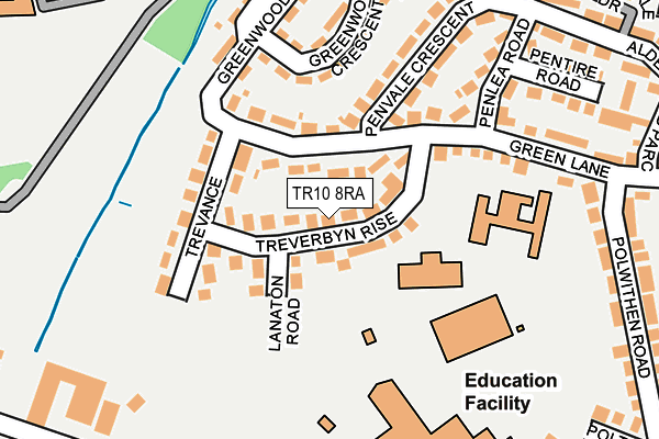 TR10 8RA map - OS OpenMap – Local (Ordnance Survey)