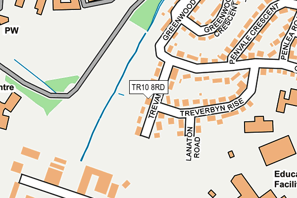 TR10 8RD map - OS OpenMap – Local (Ordnance Survey)