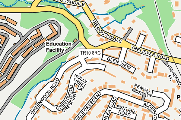 TR10 8RG map - OS OpenMap – Local (Ordnance Survey)