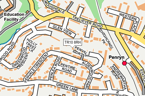 TR10 8RH map - OS OpenMap – Local (Ordnance Survey)