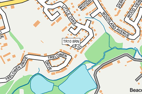 TR10 8RN map - OS OpenMap – Local (Ordnance Survey)