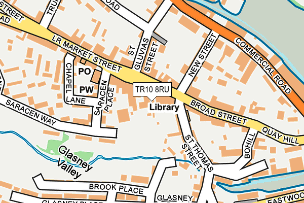 TR10 8RU map - OS OpenMap – Local (Ordnance Survey)