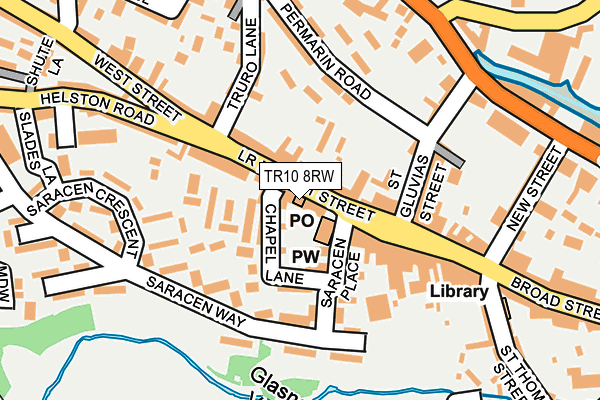 TR10 8RW map - OS OpenMap – Local (Ordnance Survey)