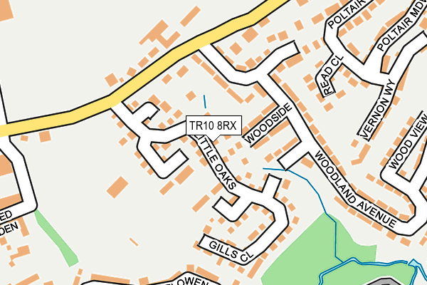 TR10 8RX map - OS OpenMap – Local (Ordnance Survey)