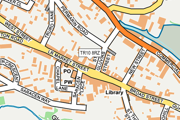 TR10 8RZ map - OS OpenMap – Local (Ordnance Survey)