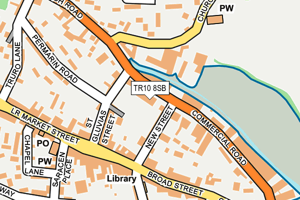 TR10 8SB map - OS OpenMap – Local (Ordnance Survey)