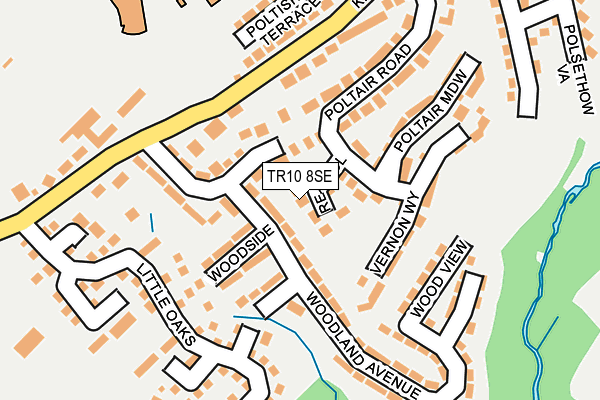 TR10 8SE map - OS OpenMap – Local (Ordnance Survey)