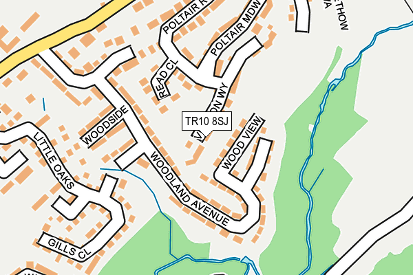 TR10 8SJ map - OS OpenMap – Local (Ordnance Survey)