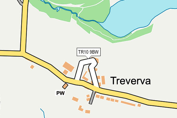 TR10 9BW map - OS OpenMap – Local (Ordnance Survey)