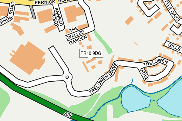 TR10 9DG map - OS OpenMap – Local (Ordnance Survey)
