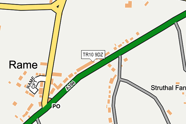 TR10 9DZ map - OS OpenMap – Local (Ordnance Survey)