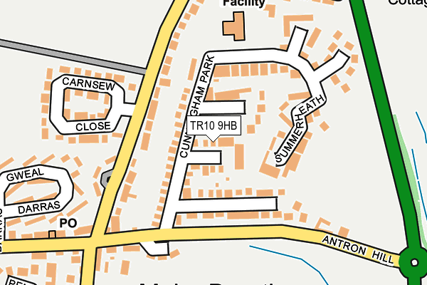 TR10 9HB map - OS OpenMap – Local (Ordnance Survey)