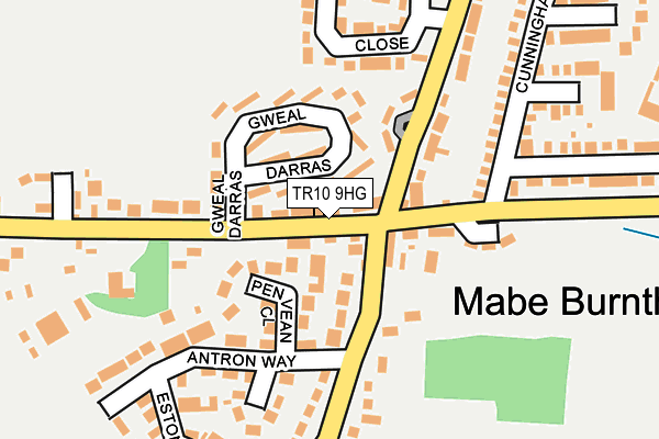 TR10 9HG map - OS OpenMap – Local (Ordnance Survey)