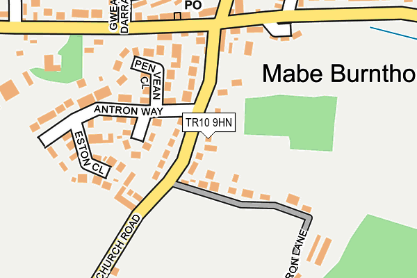 TR10 9HN map - OS OpenMap – Local (Ordnance Survey)