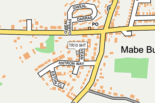 TR10 9HT map - OS OpenMap – Local (Ordnance Survey)