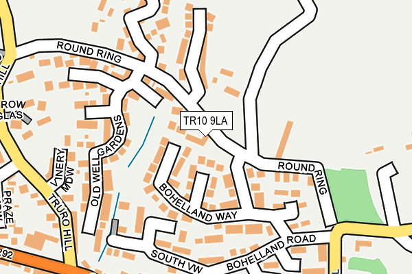 TR10 9LA map - OS OpenMap – Local (Ordnance Survey)