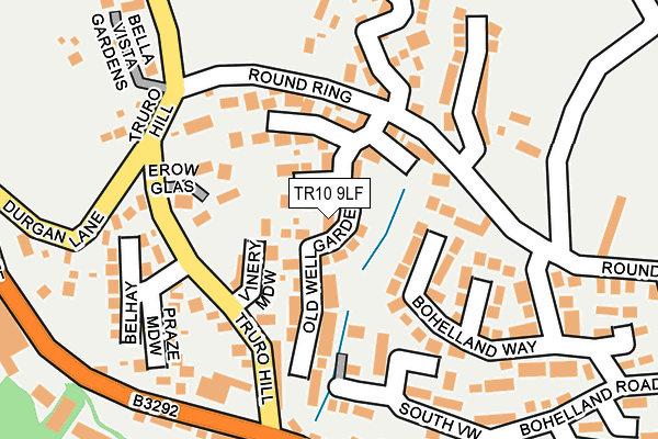 TR10 9LF map - OS OpenMap – Local (Ordnance Survey)