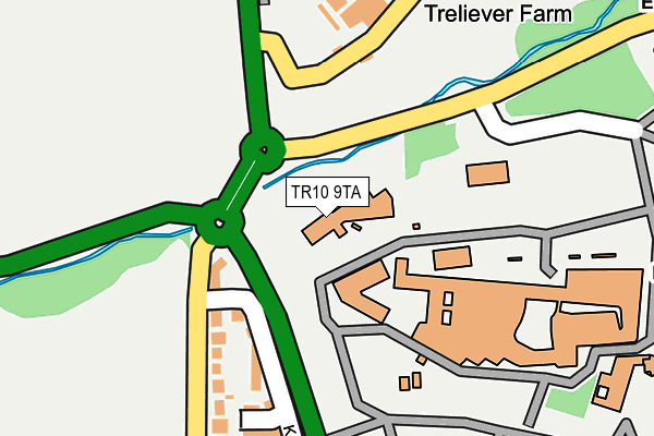 TR10 9TA map - OS OpenMap – Local (Ordnance Survey)