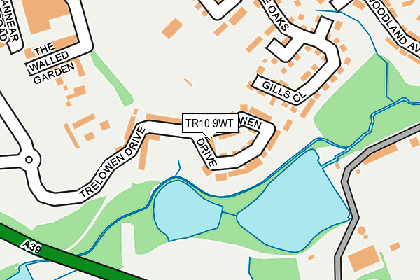 TR10 9WT map - OS OpenMap – Local (Ordnance Survey)