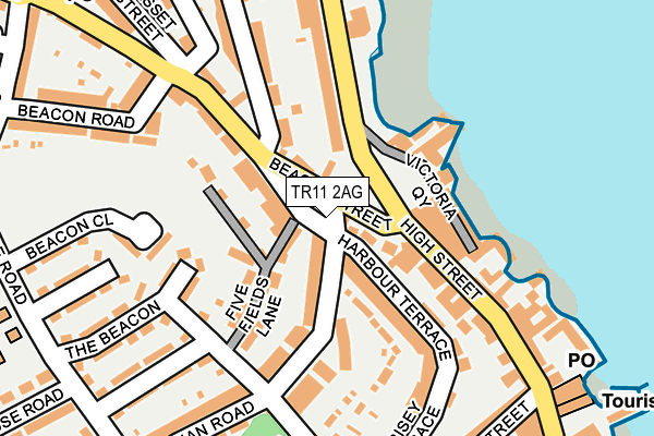 TR11 2AG map - OS OpenMap – Local (Ordnance Survey)