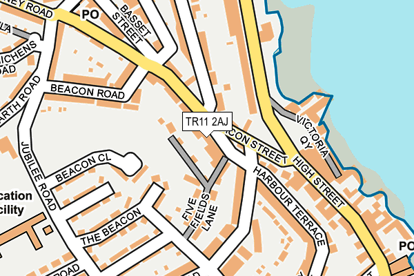 TR11 2AJ map - OS OpenMap – Local (Ordnance Survey)
