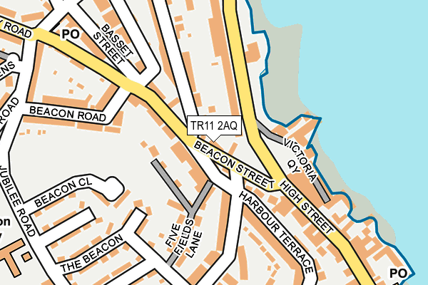 TR11 2AQ map - OS OpenMap – Local (Ordnance Survey)