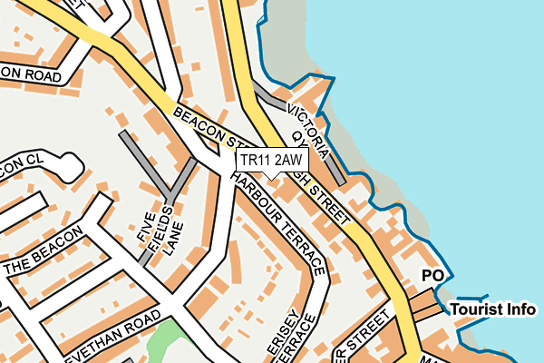 TR11 2AW map - OS OpenMap – Local (Ordnance Survey)