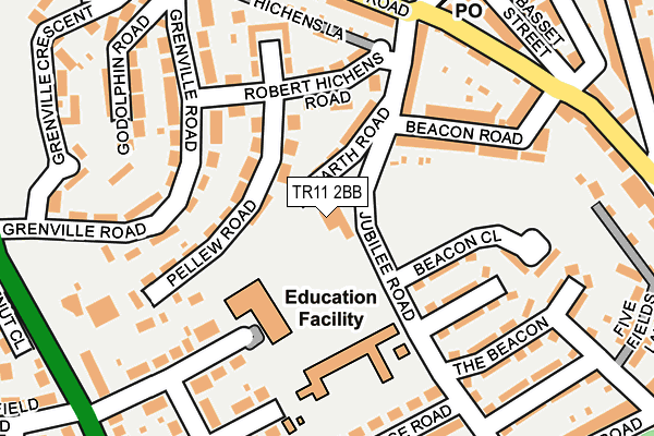 TR11 2BB map - OS OpenMap – Local (Ordnance Survey)