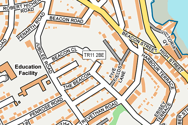 TR11 2BE map - OS OpenMap – Local (Ordnance Survey)