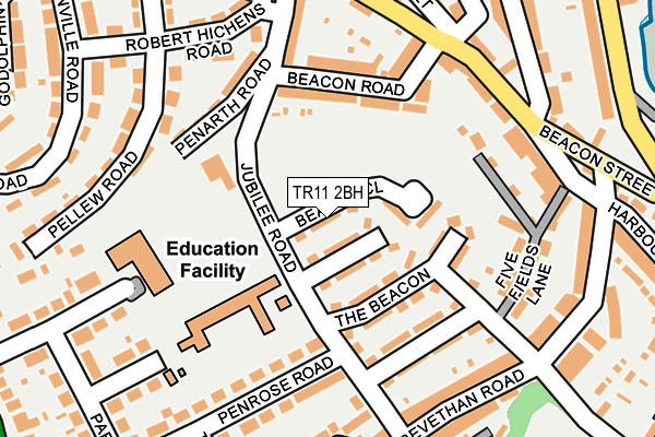 TR11 2BH map - OS OpenMap – Local (Ordnance Survey)