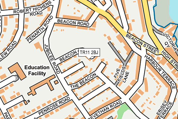 TR11 2BJ map - OS OpenMap – Local (Ordnance Survey)