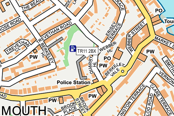 TR11 2BX map - OS OpenMap – Local (Ordnance Survey)