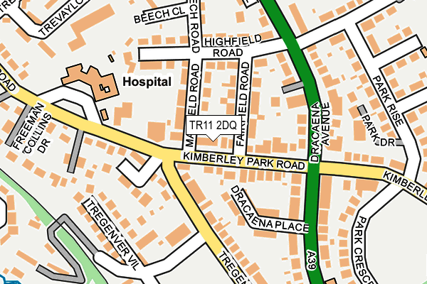 TR11 2DQ map - OS OpenMap – Local (Ordnance Survey)