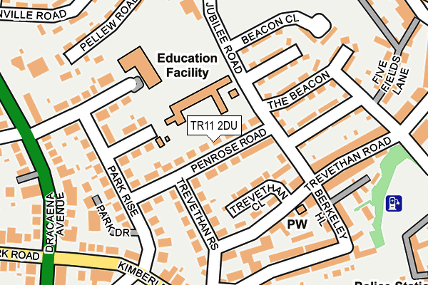TR11 2DU map - OS OpenMap – Local (Ordnance Survey)