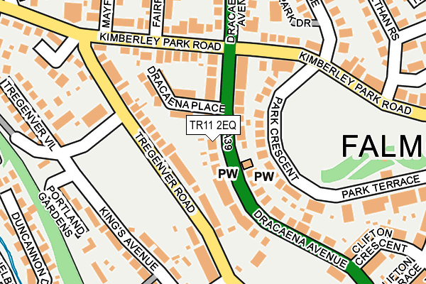 TR11 2EQ map - OS OpenMap – Local (Ordnance Survey)