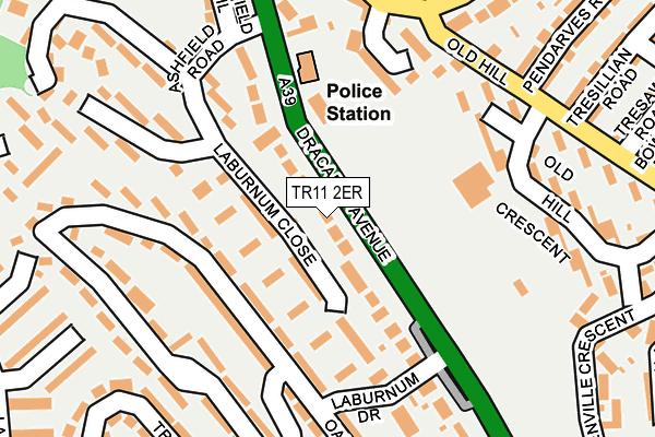 TR11 2ER map - OS OpenMap – Local (Ordnance Survey)