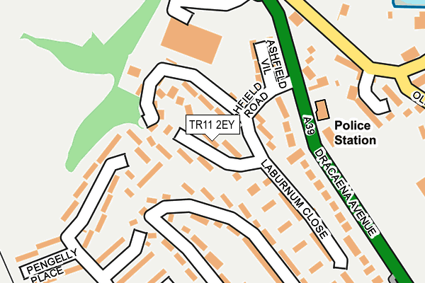 TR11 2EY map - OS OpenMap – Local (Ordnance Survey)