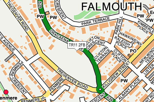 TR11 2FB map - OS OpenMap – Local (Ordnance Survey)
