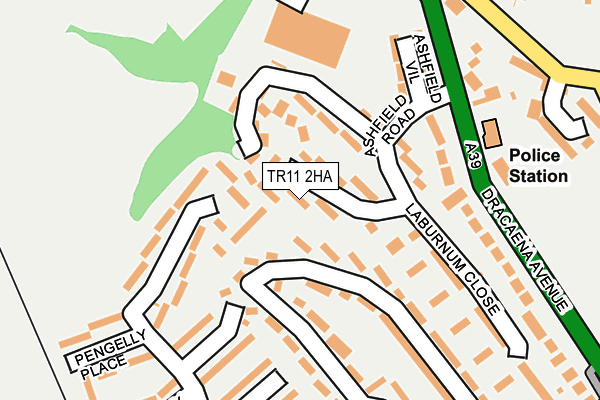 TR11 2HA map - OS OpenMap – Local (Ordnance Survey)