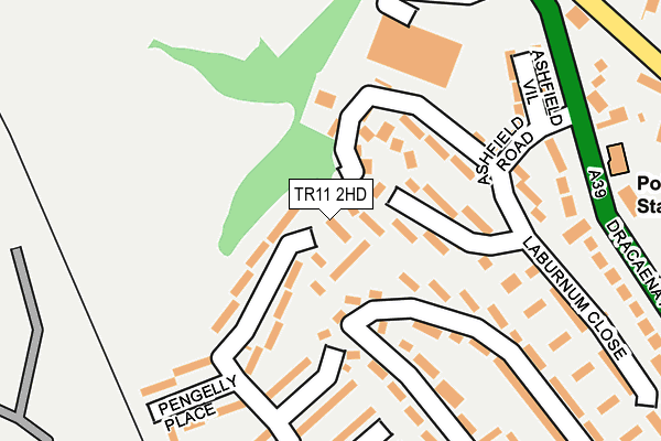 TR11 2HD map - OS OpenMap – Local (Ordnance Survey)