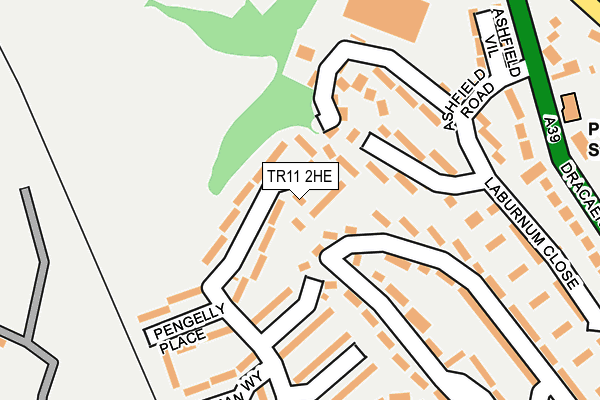 TR11 2HE map - OS OpenMap – Local (Ordnance Survey)