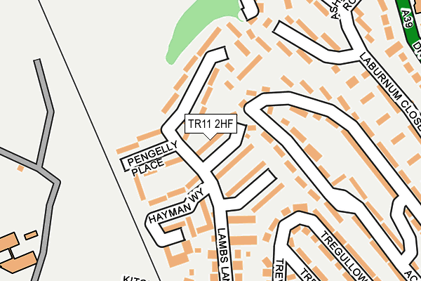TR11 2HF map - OS OpenMap – Local (Ordnance Survey)