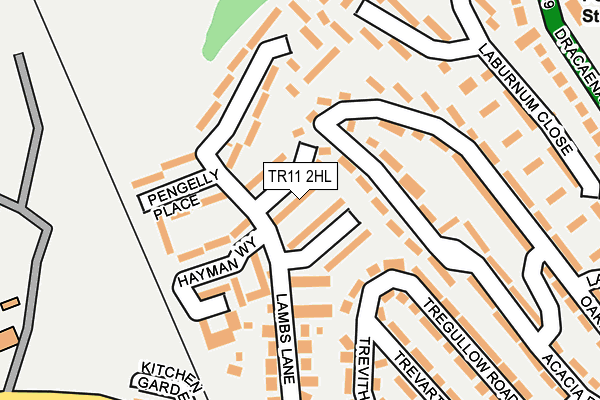 TR11 2HL map - OS OpenMap – Local (Ordnance Survey)