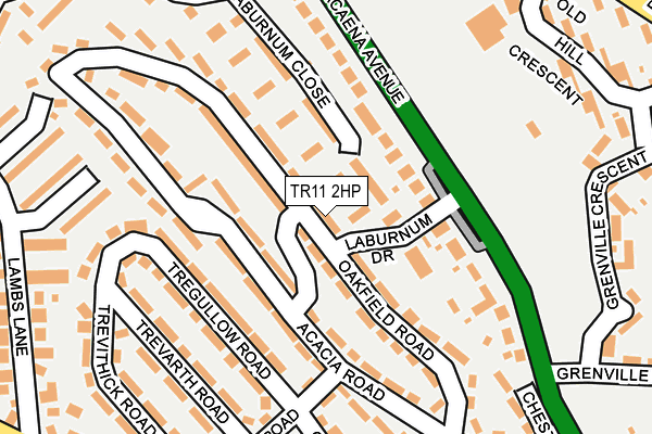 TR11 2HP map - OS OpenMap – Local (Ordnance Survey)