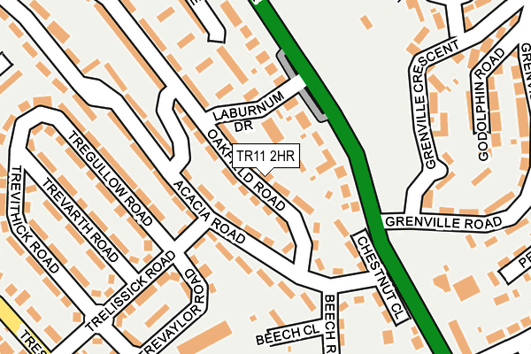 TR11 2HR map - OS OpenMap – Local (Ordnance Survey)