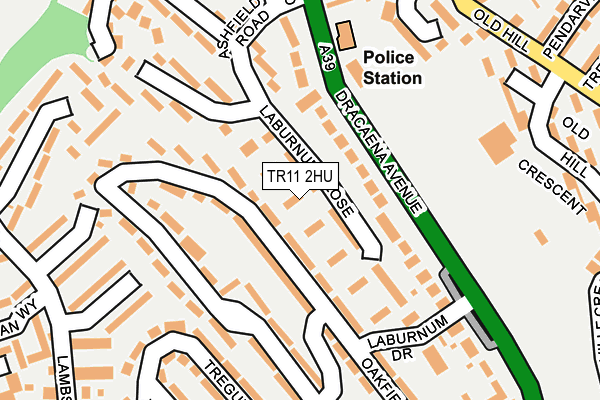 TR11 2HU map - OS OpenMap – Local (Ordnance Survey)