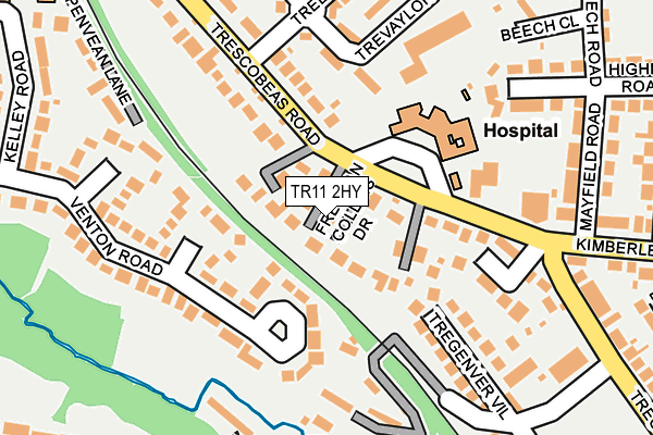 TR11 2HY map - OS OpenMap – Local (Ordnance Survey)