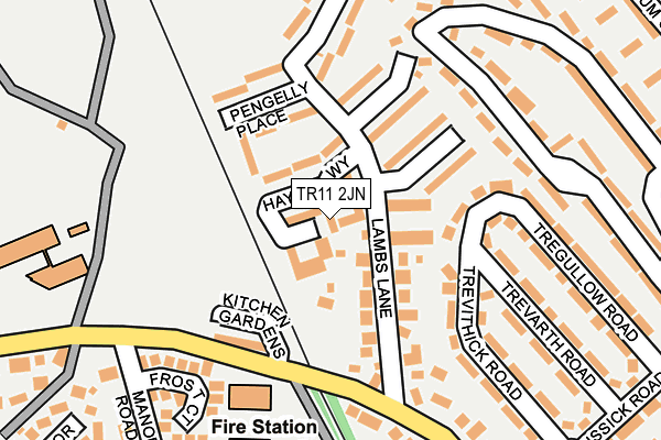 TR11 2JN map - OS OpenMap – Local (Ordnance Survey)