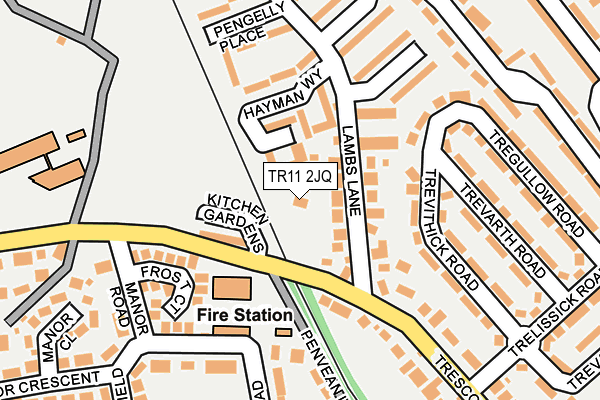TR11 2JQ map - OS OpenMap – Local (Ordnance Survey)