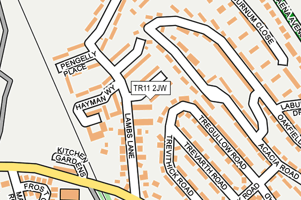 TR11 2JW map - OS OpenMap – Local (Ordnance Survey)